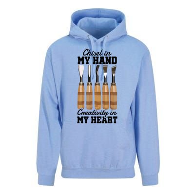 Chisel In My Hand Creativity In My Heart Tool Sculptor Gift Unisex Surf Hoodie