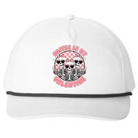 Coffee Is My Valentine Funny Skeleton Snapback Five-Panel Rope Hat