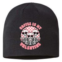 Coffee Is My Valentine Funny Skeleton Sustainable Beanie