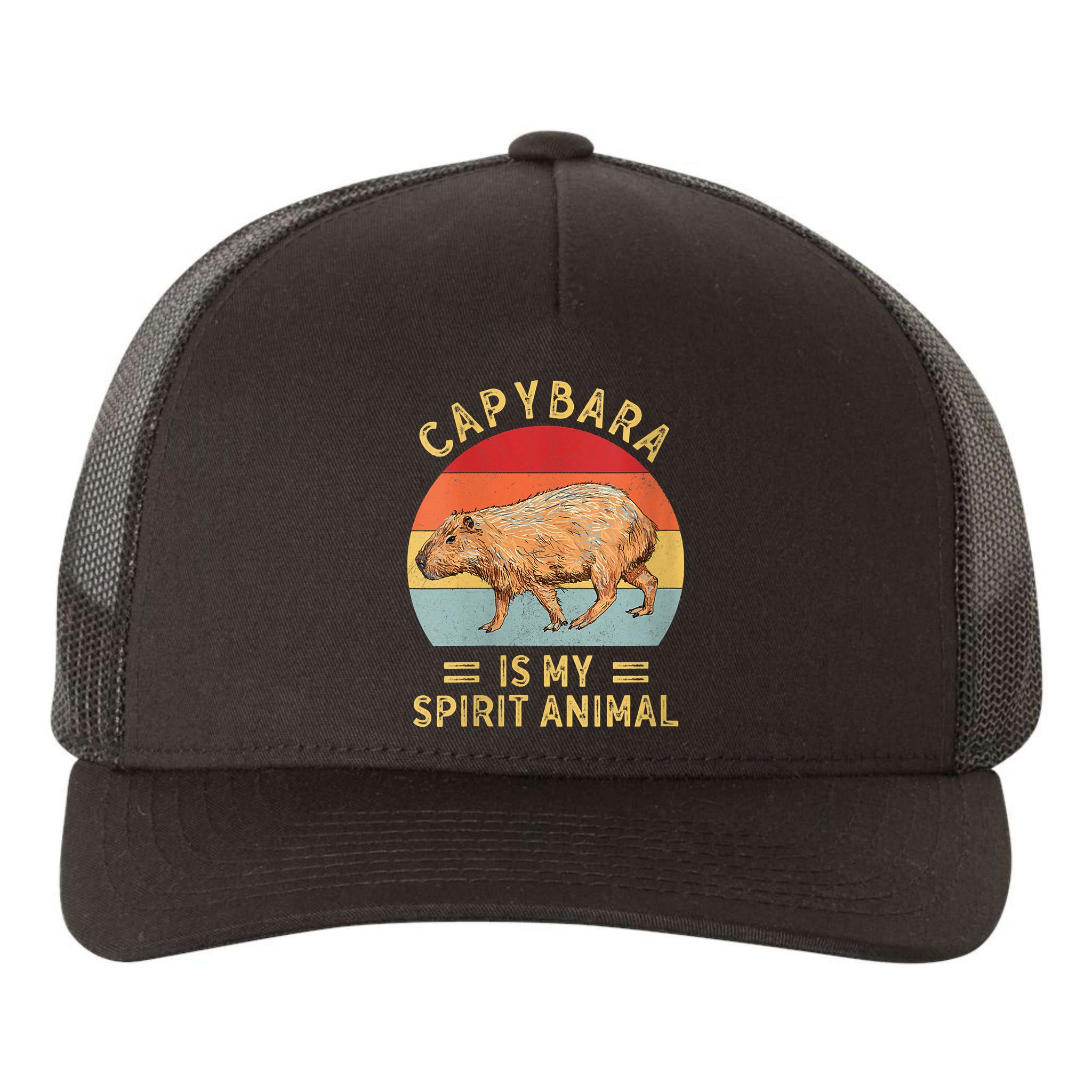Capybara Is My Spirit Animal Yupoong Adult 5-Panel Trucker Hat