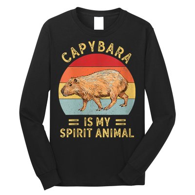 Capybara Is My Spirit Animal Long Sleeve Shirt