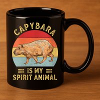 Capybara Is My Spirit Animal 11oz C Handle Ceramic Mug
