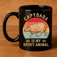 Capybara Is My Spirit Animal 11oz C Handle Ceramic Mug