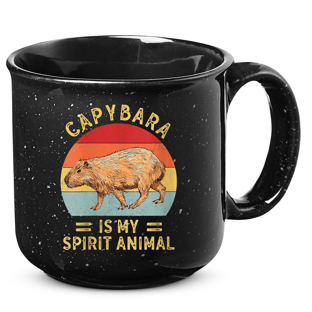 Capybara Is My Spirit Animal 15oz Campfire Ceramic Mug