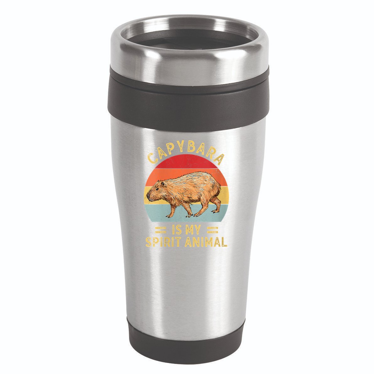 Capybara Is My Spirit Animal 16oz Travel Tumbler
