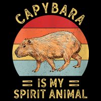 Capybara Is My Spirit Animal Women's Crop Top Tee