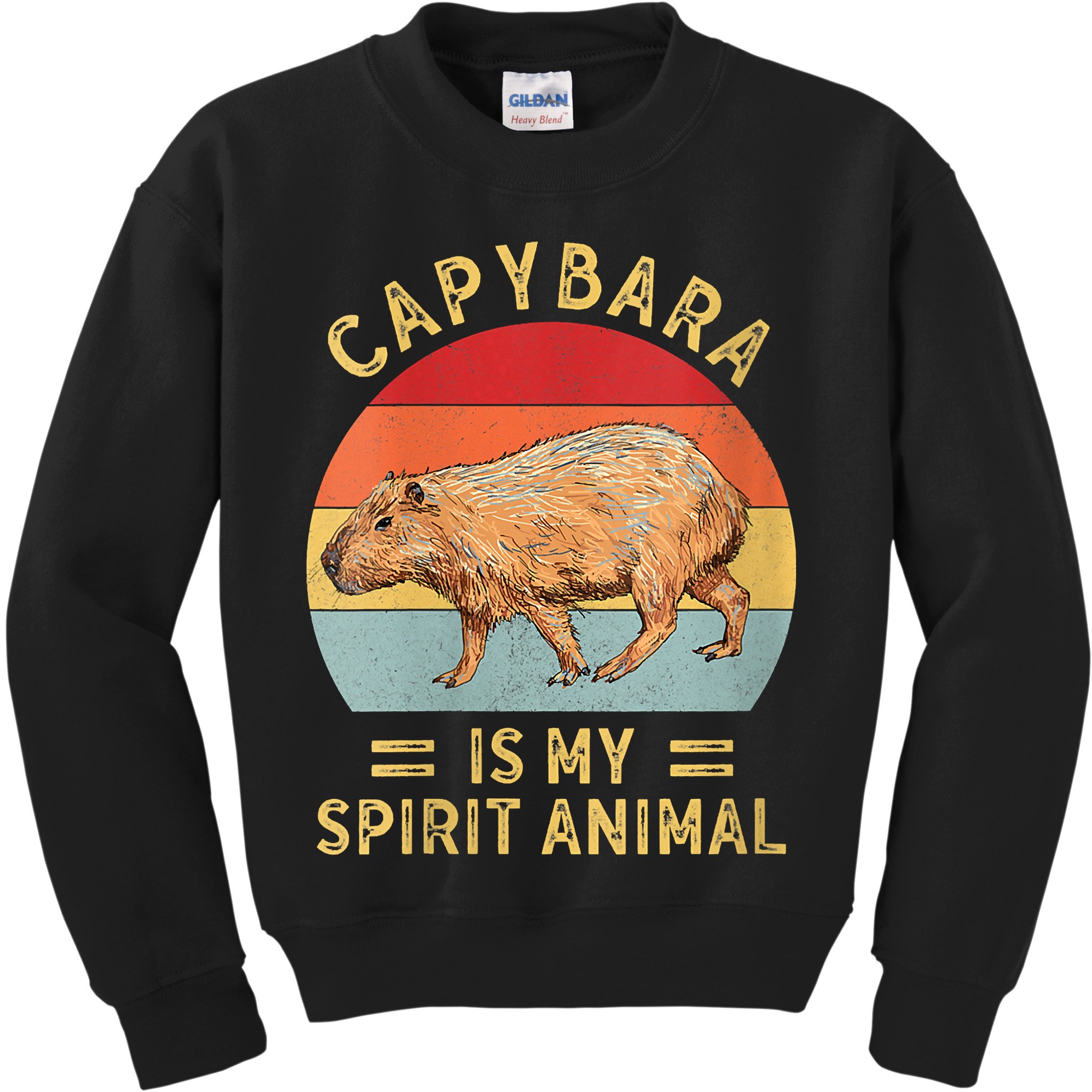 Capybara Is My Spirit Animal Kids Sweatshirt
