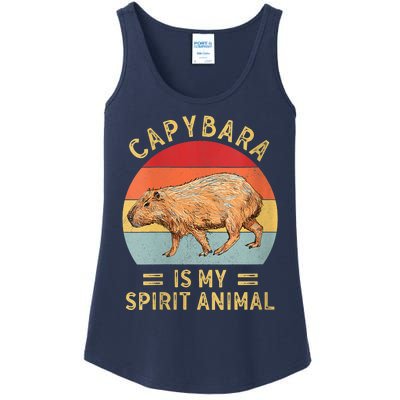 Capybara Is My Spirit Animal Ladies Essential Tank