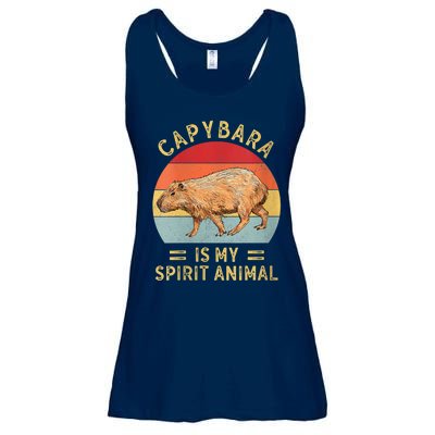 Capybara Is My Spirit Animal Ladies Essential Flowy Tank