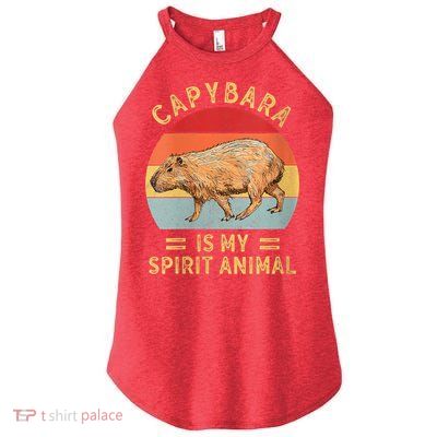 Capybara Is My Spirit Animal Women's Perfect Tri Rocker Tank