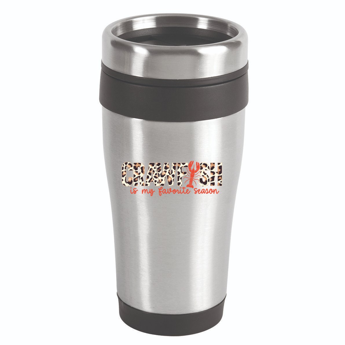Crawfish Is My Favorite Season Cajun Leopard Lobster Gift 16oz Travel Tumbler