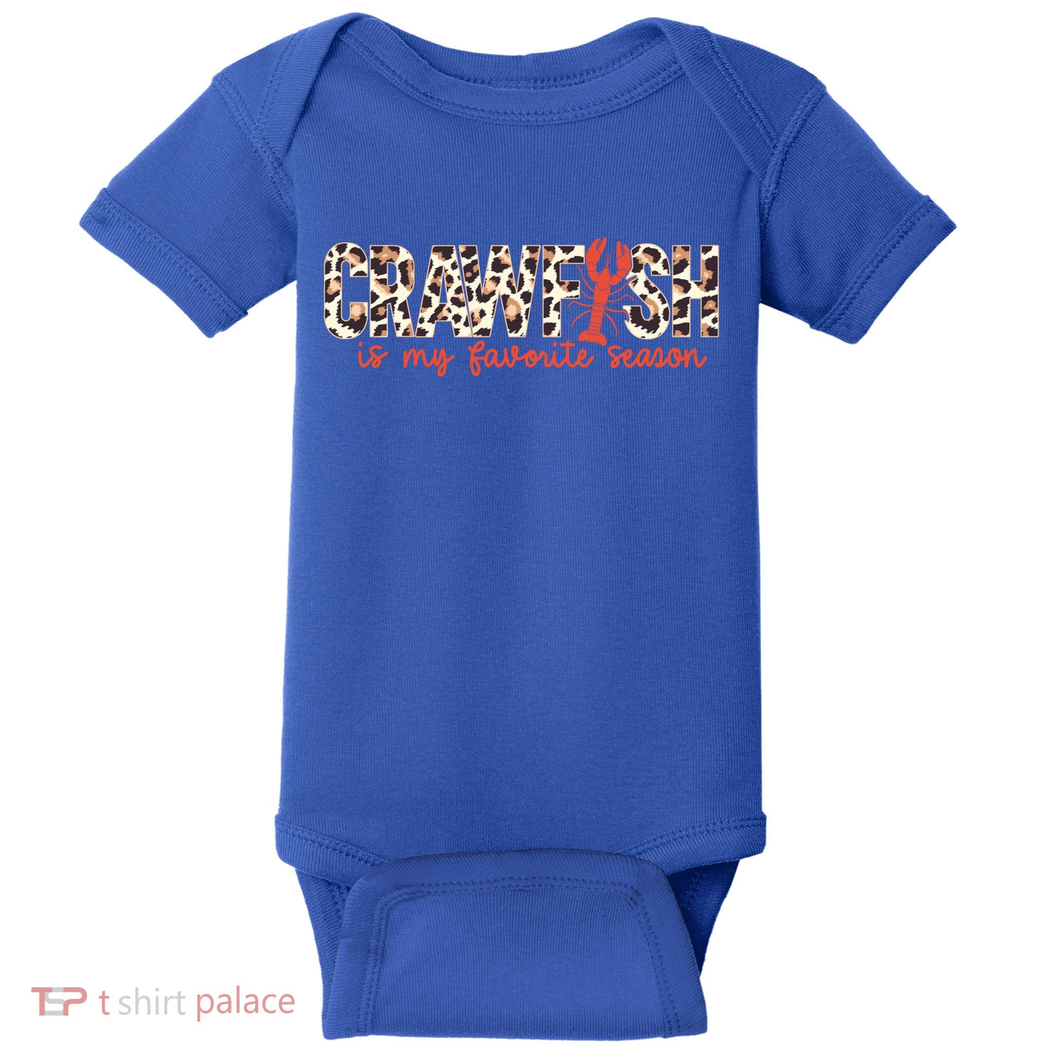 Crawfish Is My Favorite Season Cajun Leopard Lobster Gift Baby Bodysuit