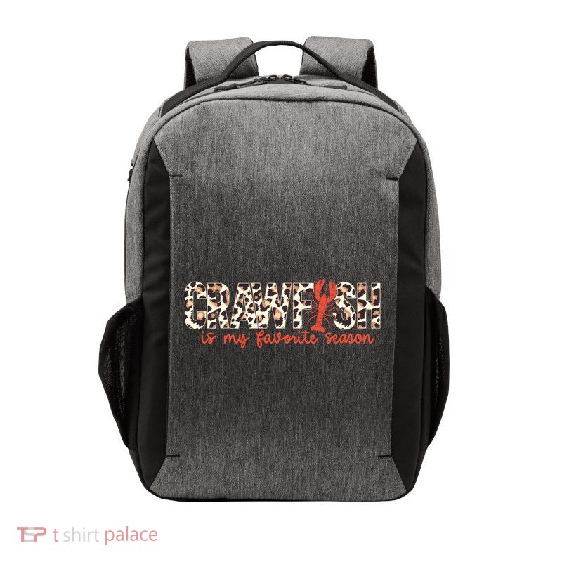 Crawfish Is My Favorite Season Cajun Leopard Lobster Gift Vector Backpack