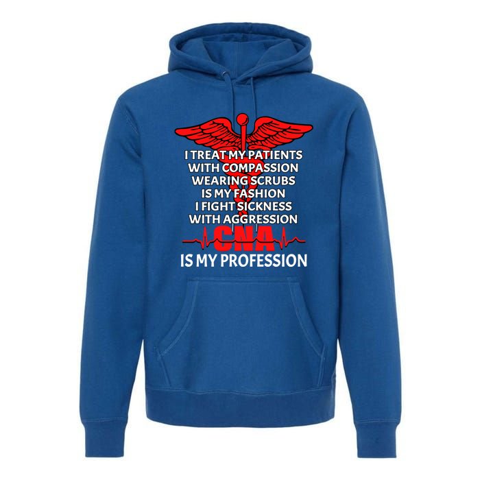 Cna Is My Profession Certified Nursing Assistant Nursing Gift Premium Hoodie