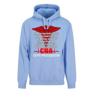 Cna Is My Profession Certified Nursing Assistant Nursing Gift Unisex Surf Hoodie