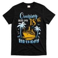 Cruising Into My 18th Birthday Year Old Cruise Party Boat T-Shirt