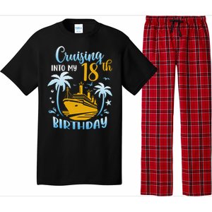 Cruising Into My 18th Birthday Year Old Cruise Party Boat Pajama Set