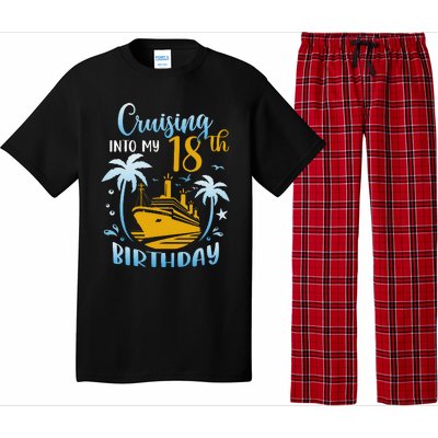 Cruising Into My 18th Birthday Year Old Cruise Party Boat Pajama Set