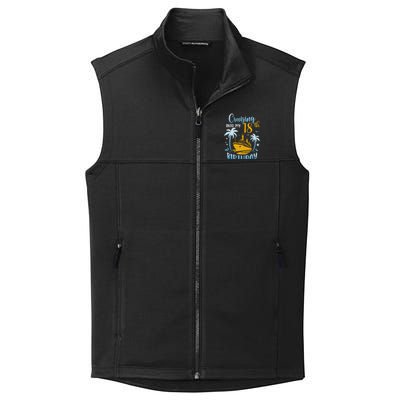 Cruising Into My 18th Birthday Year Old Cruise Party Boat Collective Smooth Fleece Vest