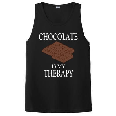 Chocolate Is My Therapy Sweets Chocolatier Cute Gift PosiCharge Competitor Tank