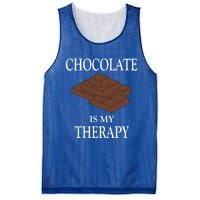 Chocolate Is My Therapy Sweets Chocolatier Cute Gift Mesh Reversible Basketball Jersey Tank