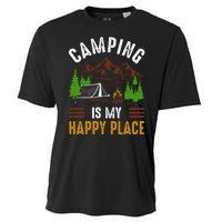 Camping Is My Happy Place Vintage Cooling Performance Crew T-Shirt