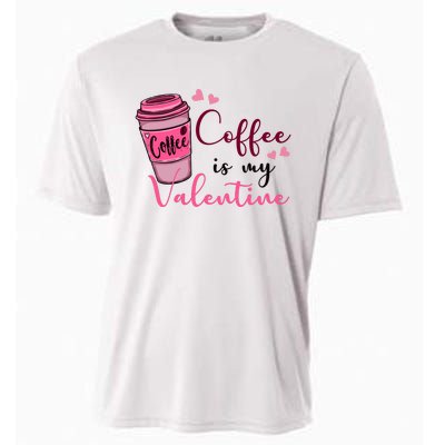 Coffee Is My Valentine Cute Coffee Lover Cooling Performance Crew T-Shirt