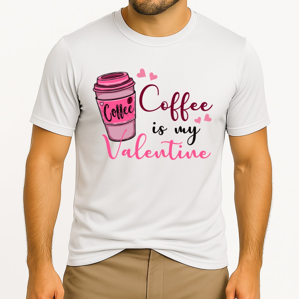 Coffee Is My Valentine Cute Coffee Lover Cooling Performance Crew T-Shirt