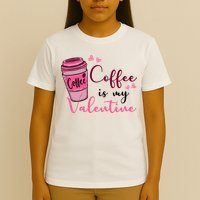 Coffee Is My Valentine Cute Coffee Lover T-Shirt
