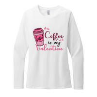 Coffee Is My Valentine Cute Coffee Lover Womens CVC Long Sleeve Shirt