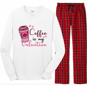 Coffee Is My Valentine Cute Coffee Lover Long Sleeve Pajama Set