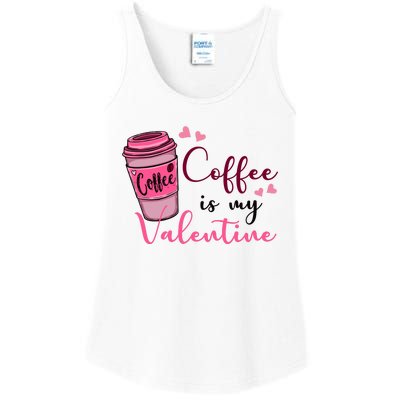 Coffee Is My Valentine Cute Coffee Lover Ladies Essential Tank