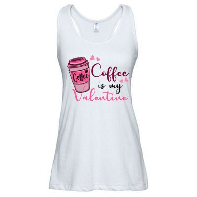Coffee Is My Valentine Cute Coffee Lover Ladies Essential Flowy Tank