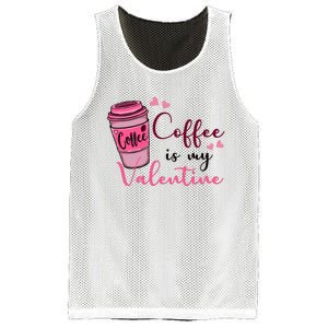 Coffee Is My Valentine Cute Coffee Lover Mesh Reversible Basketball Jersey Tank