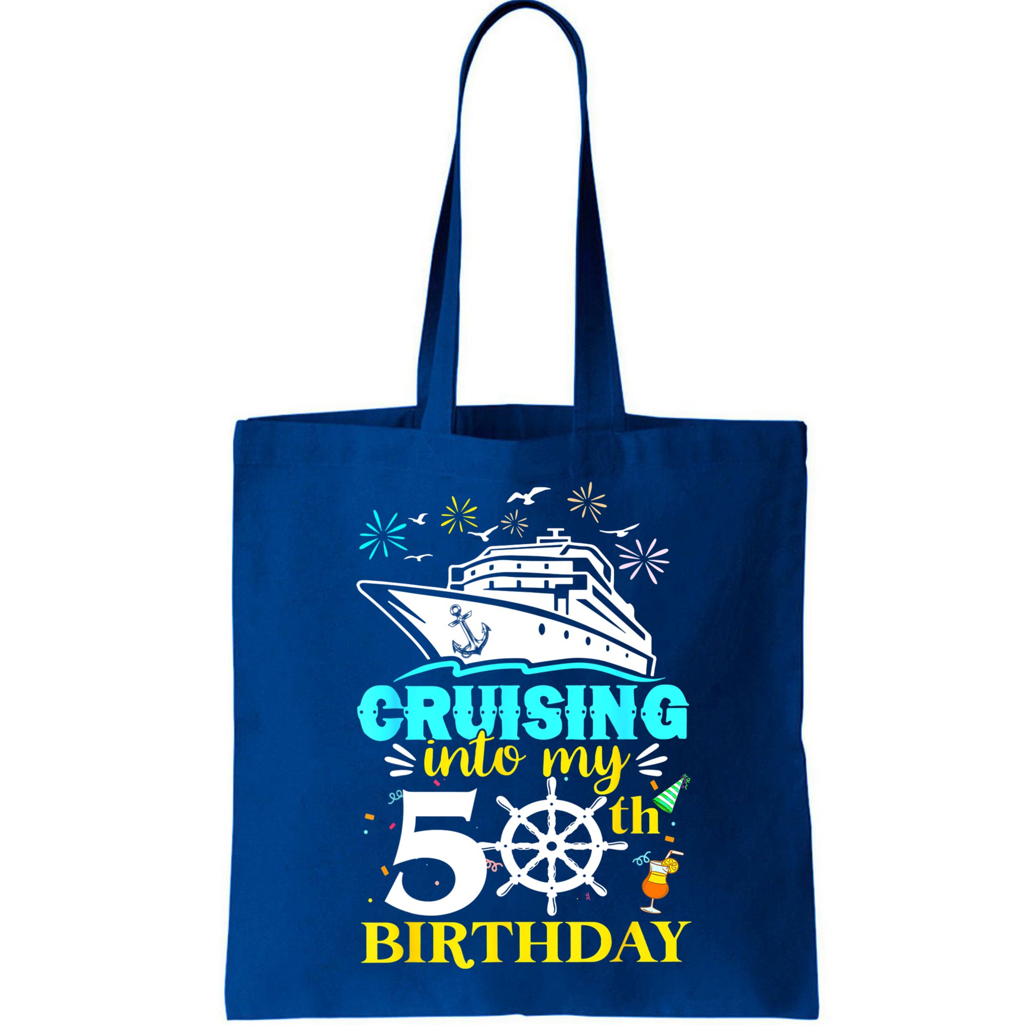 Cruising Into My 50th Birthday 50 Year Old Cruise Birthday Bag
