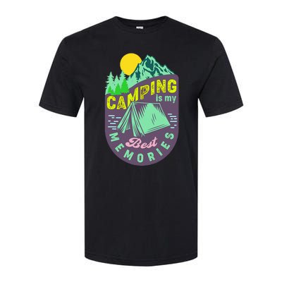 Camping is my best memories Campers RV Camping Lovers Softstyle® CVC T-Shirt