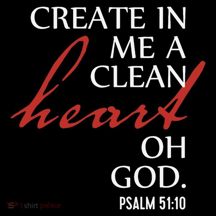 Create in Me a Clean Heart Oh God, Psalm 51 10 Backpack