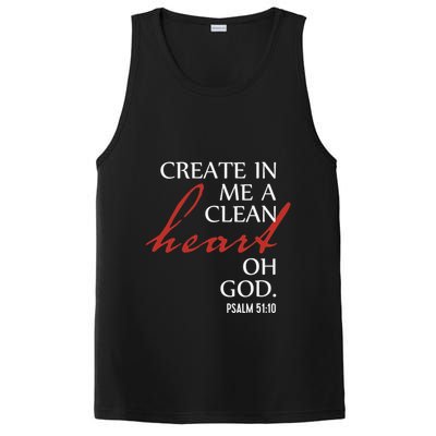 Create in Me a Clean Heart Oh God, Psalm 51 10 PosiCharge Competitor Tank