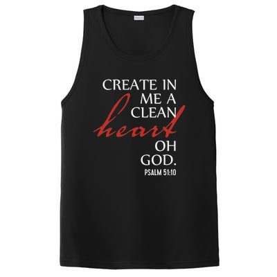 Create in Me a Clean Heart Oh God, Psalm 51 10 PosiCharge Competitor Tank