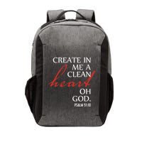 Create in Me a Clean Heart Oh God, Psalm 51 10 Vector Backpack