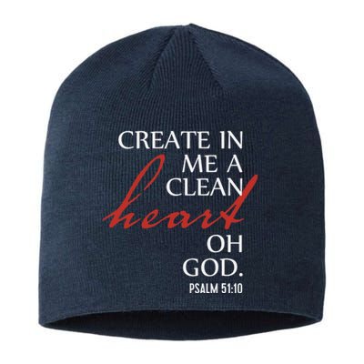 Create in Me a Clean Heart Oh God, Psalm 51 10 Sustainable Beanie