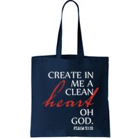 Create in Me a Clean Heart Oh God, Psalm 51 10 Bag
