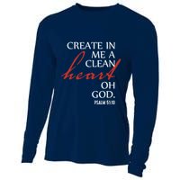 Create in Me a Clean Heart Oh God, Psalm 51 10 Cooling Performance Long Sleeve Crew