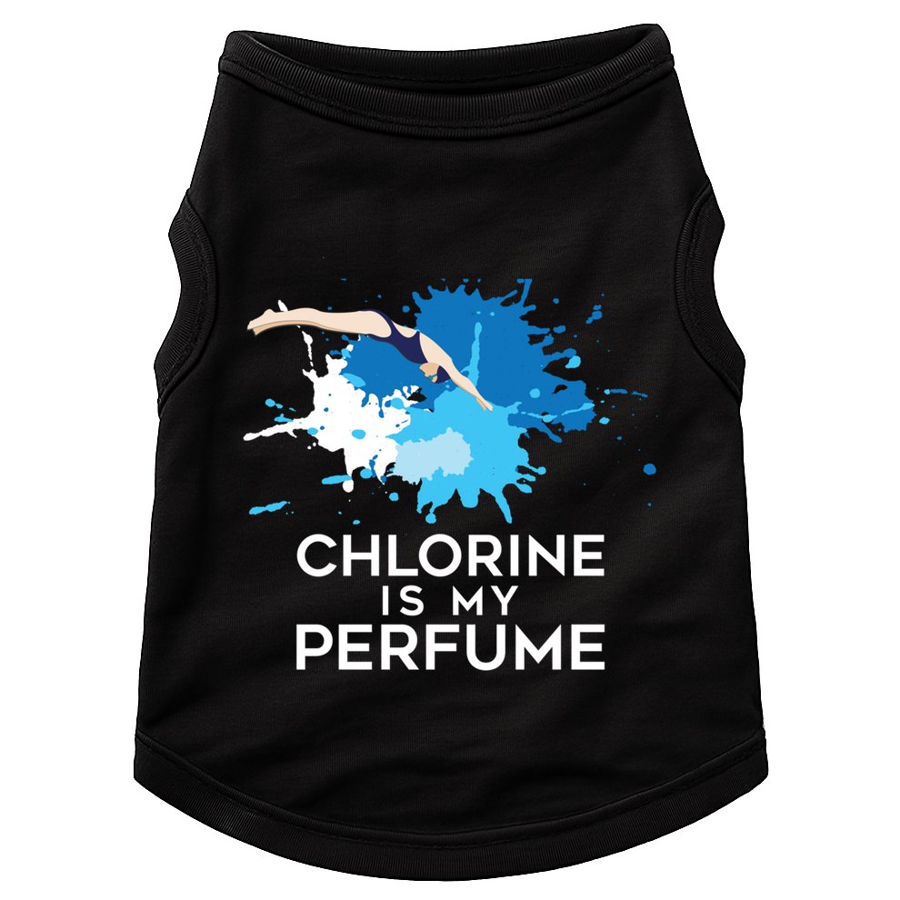 Chlorine Is My Perfume Swimming Great Gift Doggie Tank
