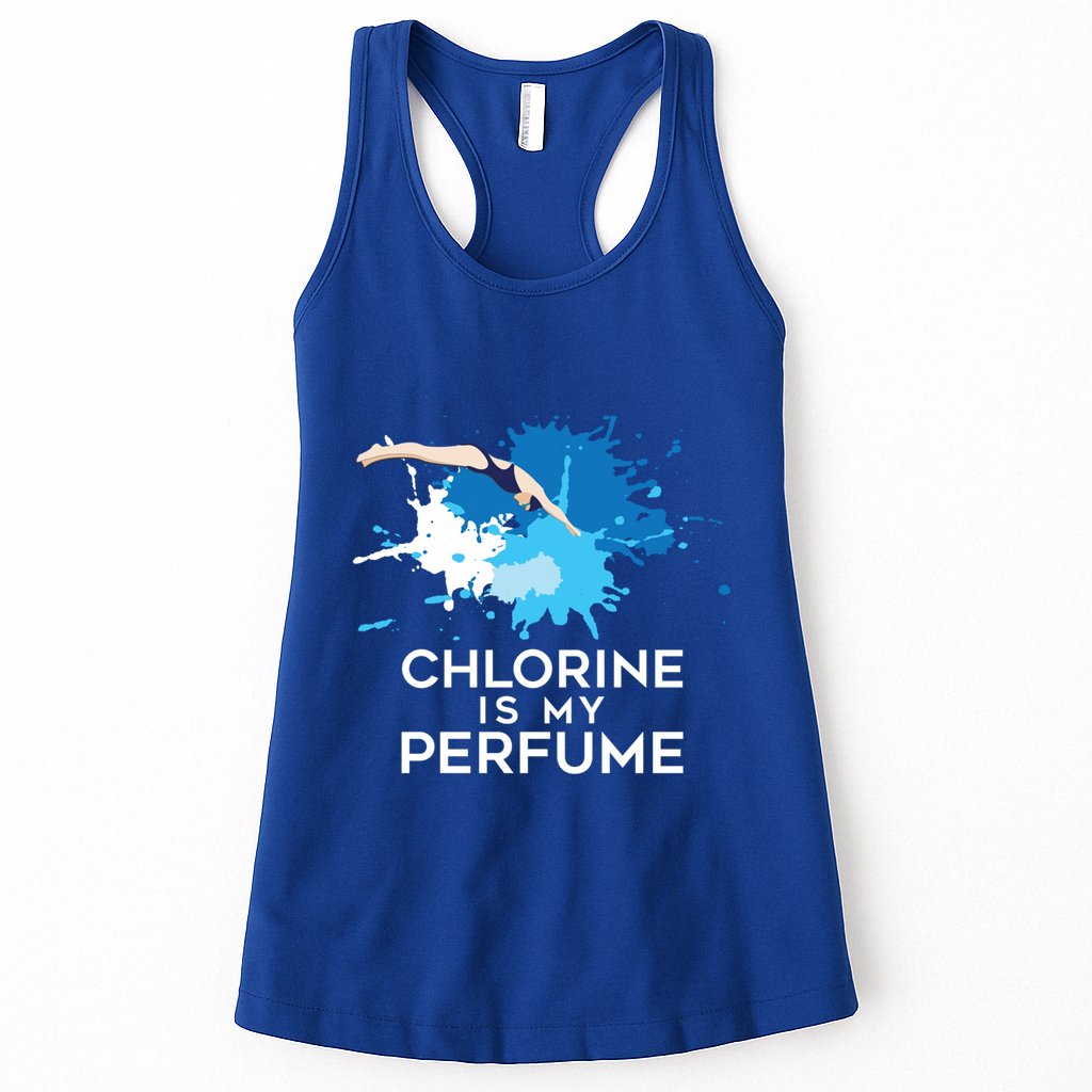 Chlorine Is My Perfume Swimming Great Gift Womens Tank Top