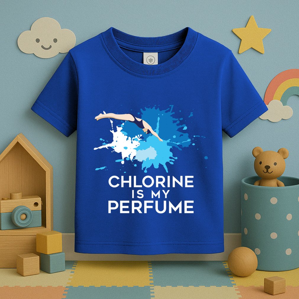 Chlorine Is My Perfume Swimming Great Gift Toddler T-Shirt