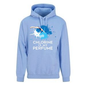 Chlorine Is My Perfume Swimming Great Gift Unisex Surf Hoodie