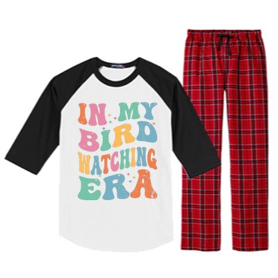 Cute In My Bird Watching Era Funny Birds Lovers Raglan Sleeve Pajama Set