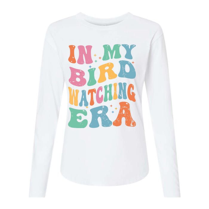 Cute In My Bird Watching Era Funny Birds Lovers Womens Cotton Relaxed Long Sleeve T-Shirt