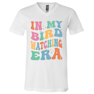 Cute In My Bird Watching Era Funny Birds Lovers V-Neck T-Shirt